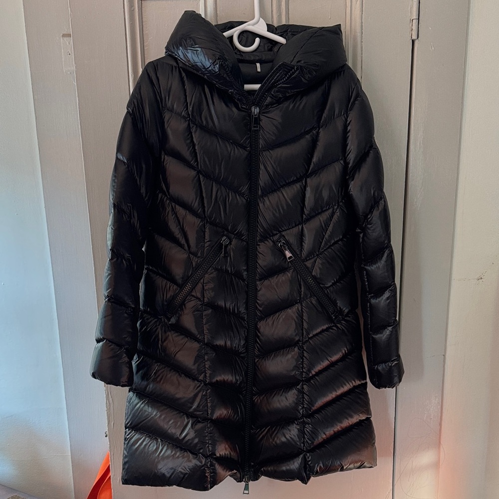 Moncler Shiny Black Outerwear
